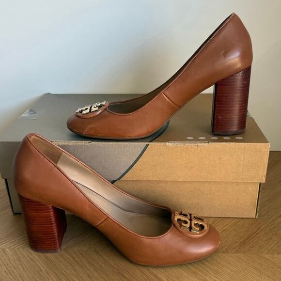 Tory Burch ‘Royal Tan’ Women Benton Heels - SZ 8 - Picture 12 of 15
